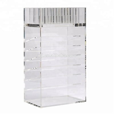 Komersial Acrylic Makeup Lipstik Brush Holder Plexiglass Tampilan Berdiri