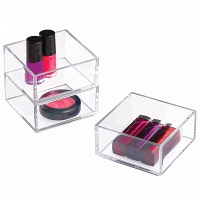 Acrylic Makeup Organizer Acrylic Kotak Penyimpanan Kosmetik Tray CE Sertifikasi