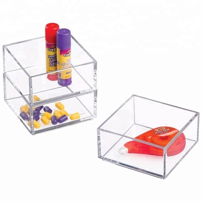 Acrylic Makeup Organizer Acrylic Kotak Penyimpanan Kosmetik Tray CE Sertifikasi