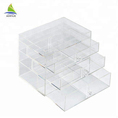 3 lapisan makeup kosmetik organizer akrilik