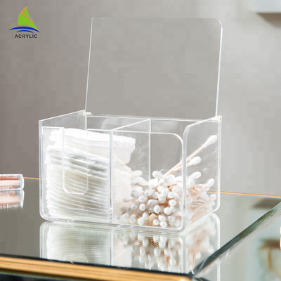 Acrylic Termurah Flip Top Cereal Makeup Storage Box