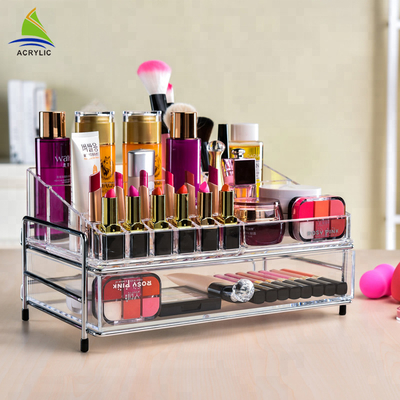 Indah Kabel Organizer Parfum Kotak Perhiasan, Acrylic Display Kosmetik