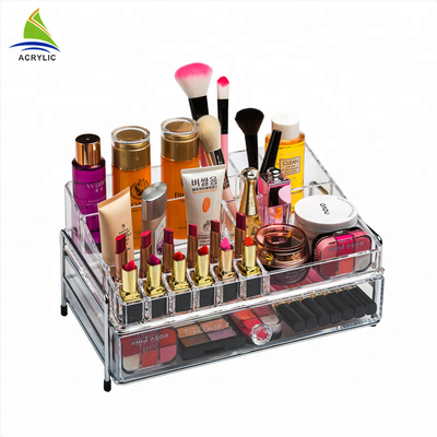 Indah Kabel Organizer Parfum Kotak Perhiasan, Acrylic Display Kosmetik