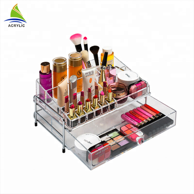 Indah Kabel Organizer Parfum Kotak Perhiasan, Acrylic Display Kosmetik