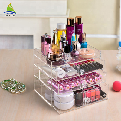 Dijual Hot 3-Layer Plastic Makeup Organizer Acrylic