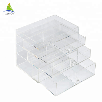 Dijual Hot 3-Layer Plastic Makeup Organizer Acrylic