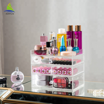 Dijual Hot 3-Layer Plastic Makeup Organizer Acrylic