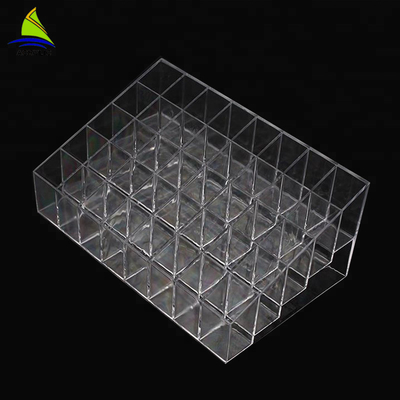 Transparan Acrylic Makeup 24 Grids Lipstik Tampilan Storage / Organizer Box