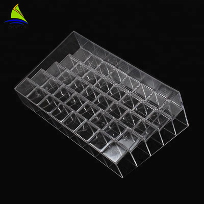 Transparan Acrylic Makeup 24 Grids Lipstik Tampilan Storage / Organizer Box