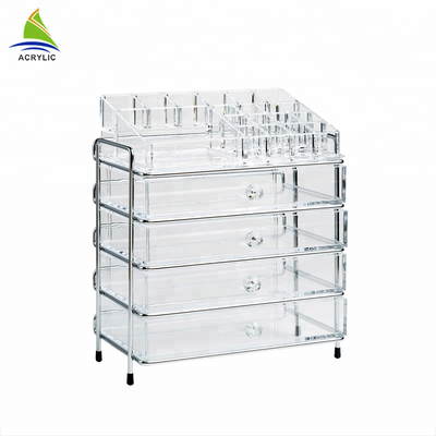 Kecil Plastik Makeup Adjustable Multi-Fungsi Acrylic Kosmetik / make up Organizer