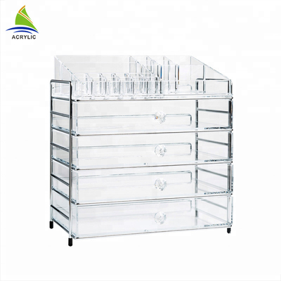 Kecil Plastik Makeup Adjustable Multi-Fungsi Acrylic Kosmetik / make up Organizer