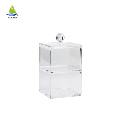 Gaya baru Kesombongan Kontainer Aluminium Acrylic Makeup Storage Box