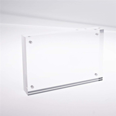 Countertop Acrylic Picture Frames Stand Wedding Sertifikasi ISO Magnetik