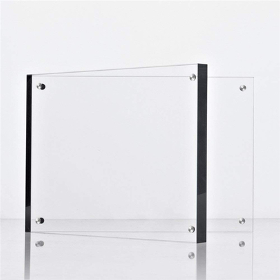 Countertop Acrylic Picture Frames Stand Wedding Sertifikasi ISO Magnetik
