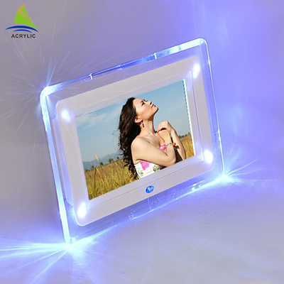 Toko Mini Acrylic Led Frame Acrylic Desain Fashion Led Bingkai Foto Cahaya