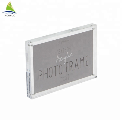 Bingkai foto akrilik magnetik kustom dinding dipasang bingkai foto akrilik