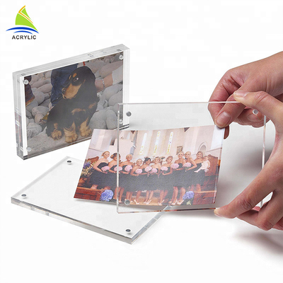 Kerataan Busana Bingkai Foto Akrilik Yang Jelas Untuk Pemasok Kantor Dekoratif