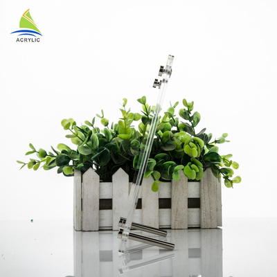 Dekorasi Acrylic Double Sided Picture Frames Acrylic Batal Photo Holder Dengan Kaki Logam