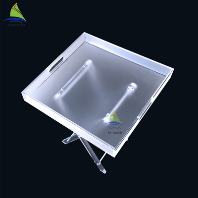 Furniture Akrilik Kustom Perabot Rumah Tangga Plexiglass Sisi Meja Kopi