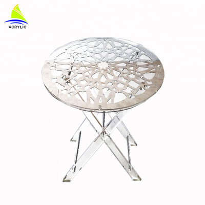 Modern Transperant Custom Acrylic Furniture Model Baru meja Kopi Kontemporer
