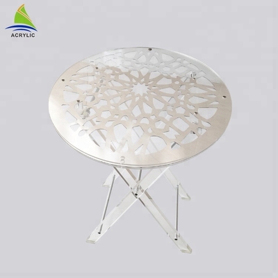 Modern Transperant Custom Acrylic Furniture Model Baru meja Kopi Kontemporer