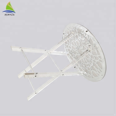 Modern Transperant Custom Acrylic Furniture Model Baru meja Kopi Kontemporer