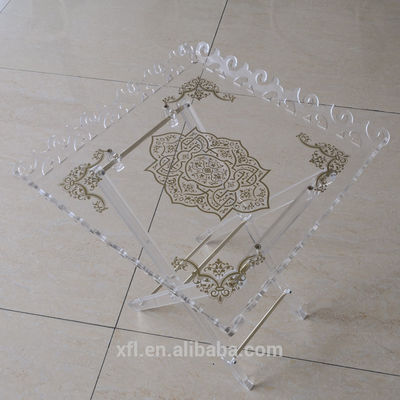 Perabot akrilik kustom lingkungan furniture akrilik yang jelas meja lipat akrilik