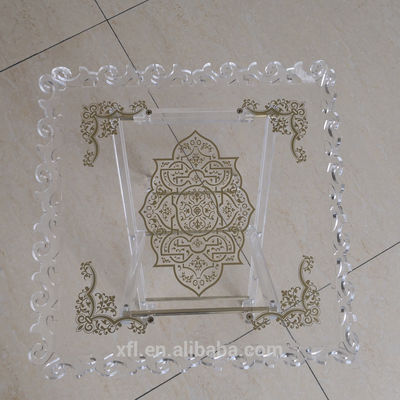 Perabot akrilik kustom lingkungan furniture akrilik yang jelas meja lipat akrilik