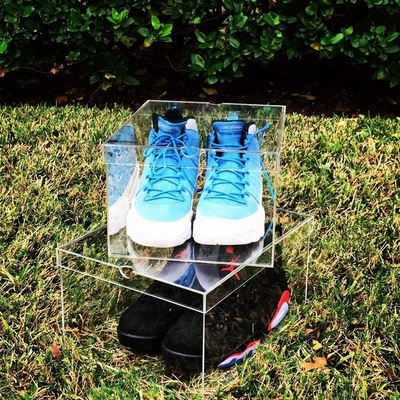 Promosi kotak display akrilik sneaker besar untuk Nike acrylic sneaker etalase