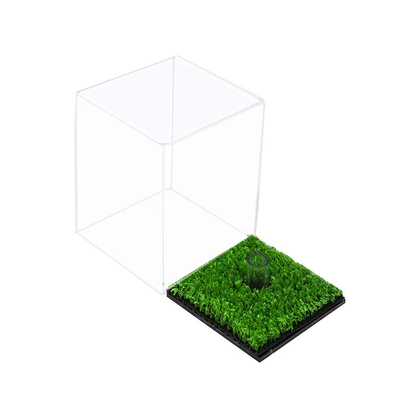 Modern Persegi Kecil Akrilik Bola Golf Tampilan Kotak Kekerasan Kekerasan Tinggi