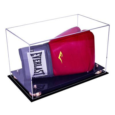 Eco - Friendly Deluxe Acrylic Boxing Glove Tampilan Box W11 X D8 X H8.5 Inci