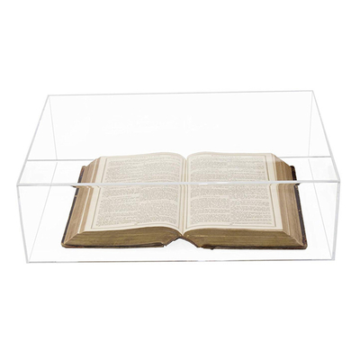Deluxe Clear Acrylic Large Book Display Storage Case