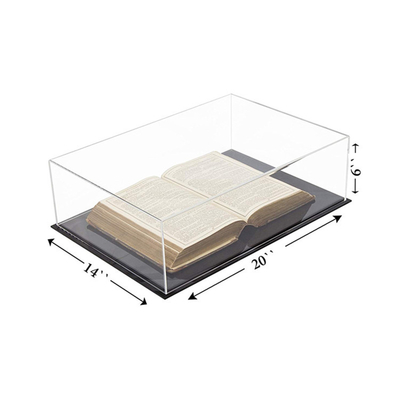 Deluxe Clear Acrylic Large Book Display Storage Case