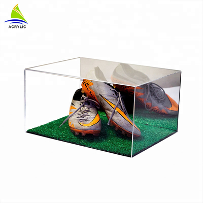 Kotak Presentasi Akrilik Transparan Kotak Plexiglass Acrylic Sepatu Jelas Dengan Tutup