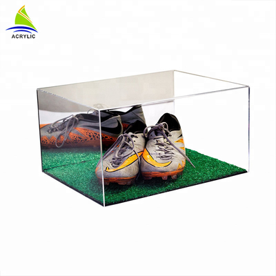 Kotak Presentasi Akrilik Transparan Kotak Plexiglass Acrylic Sepatu Jelas Dengan Tutup