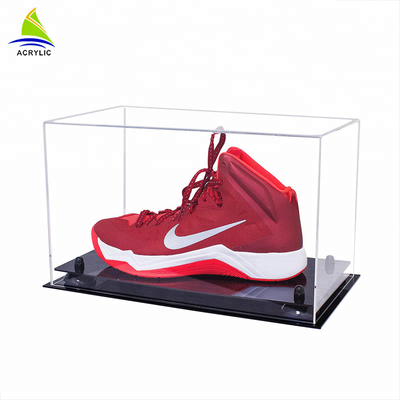 Kotak Presentasi Akrilik Transparan Kotak Plexiglass Acrylic Sepatu Jelas Dengan Tutup