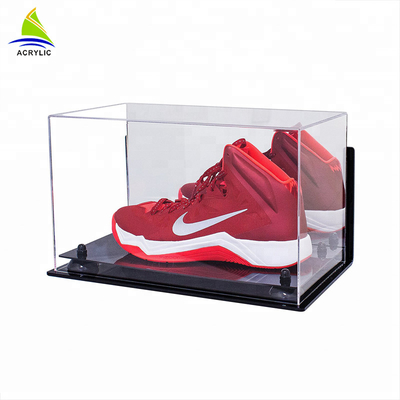 Kotak Presentasi Akrilik Transparan Kotak Plexiglass Acrylic Sepatu Jelas Dengan Tutup