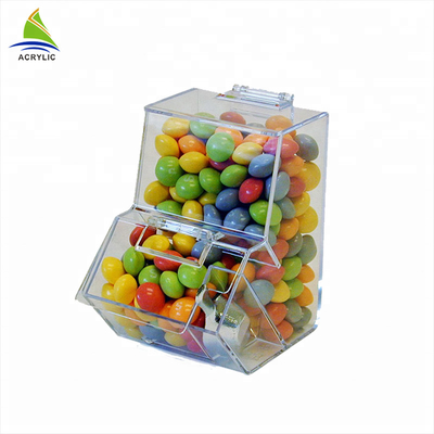 Elegan Kecil Akrilik Tampilan Manis Plexiglass Kotak Manis Permukaan Halus