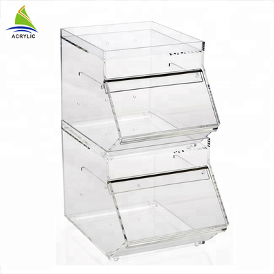 Elegan Kecil Akrilik Tampilan Manis Plexiglass Kotak Manis Permukaan Halus