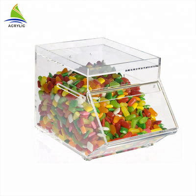 Elegan Kecil Akrilik Tampilan Manis Plexiglass Kotak Manis Permukaan Halus
