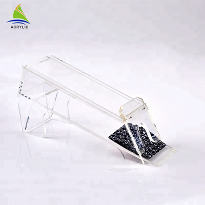 Kotak Penyimpanan Akrilik Pakai Printed Black Tin Game Acrylic Poker Box