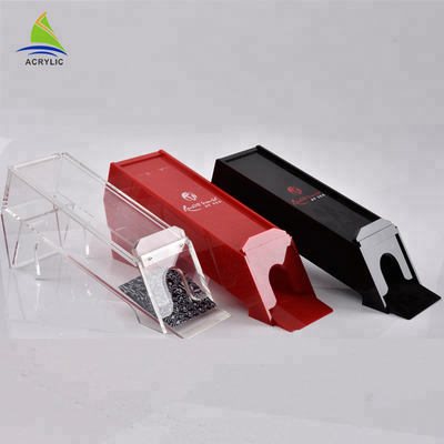 Kotak Penyimpanan Akrilik Pakai Printed Black Tin Game Acrylic Poker Box
