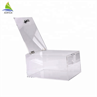 Table top Clear Lockable Transparent Fund - Mengumpulkan Kotak Donasi Akrilik
