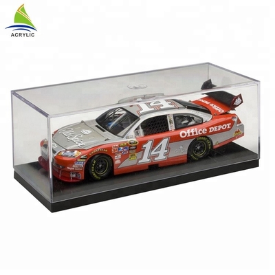 Made Clear Lockable Acrylic Cube Box Display Untuk Baseball / Hockey Puck