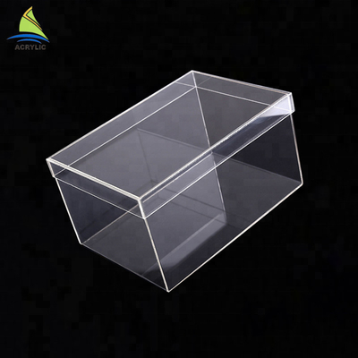 Made Clear Lockable Acrylic Cube Box Display Untuk Baseball / Hockey Puck