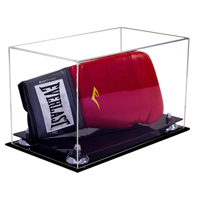 Eco - Friendly Acrylic Display Containers Batal Acrylic Lucite Boxing Glove Display Case