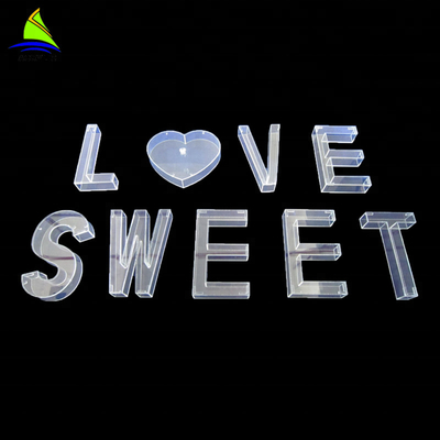 Batal Acrylic Flower Rose Box Ketebalan Disesuaikan Dengan Surat &quot;Love Sweet&quot;