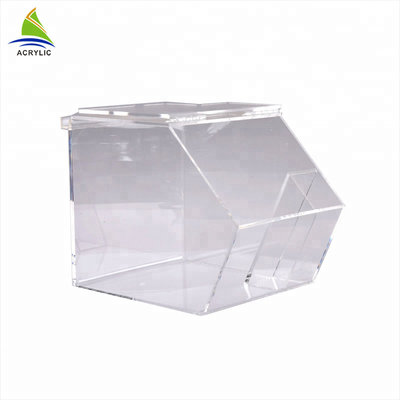 Food Grade Acrylic Candy Tampilan Stackable Desain Modern Batal Acrylic Candy Cube Box