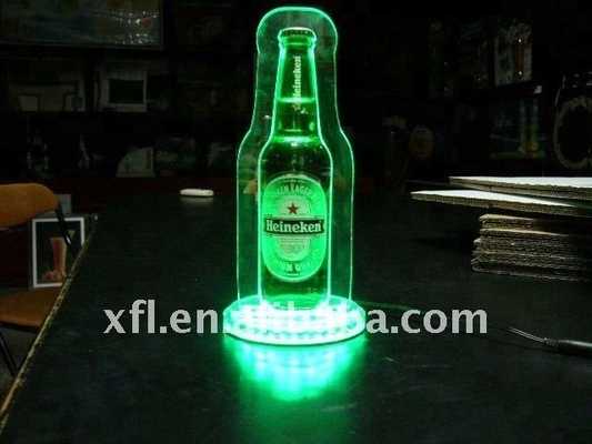 Desain Modern Batal Led Botol Display Led Acrylic Botol Anggur Rak Display