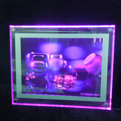 Clear Wall Acrylic Led Light Box Papan Tanda Acrylic Advertising Light Box